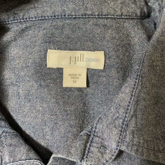 J. JILL Denim Button Down Shirt - Picture 3 of 3
